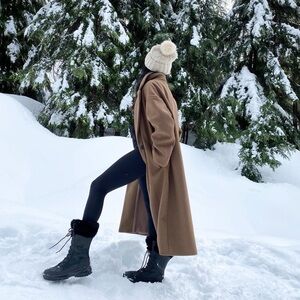 Zara Camel Colour Long Coat